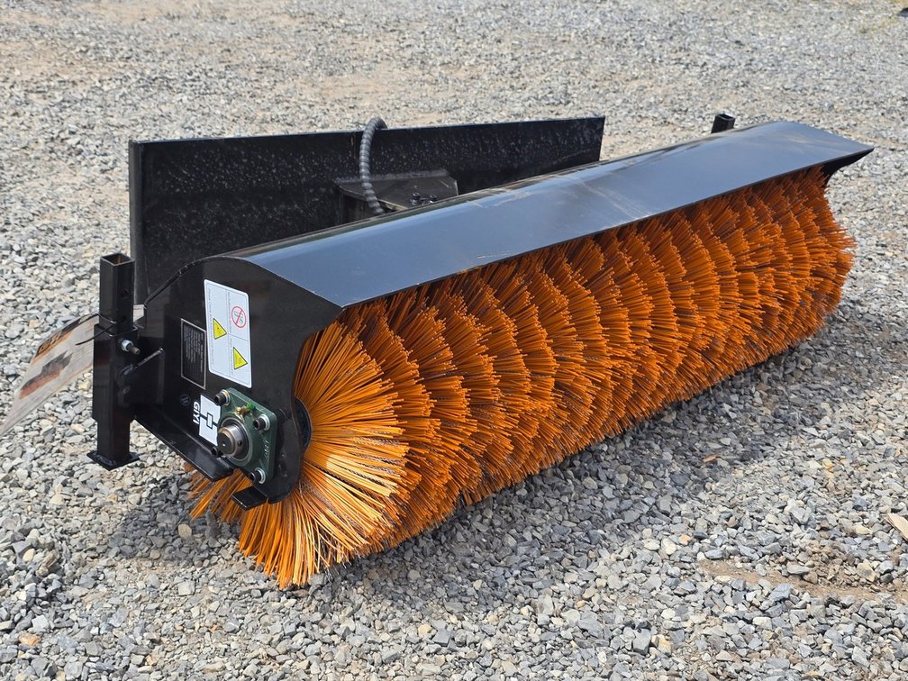 Unused Skid Steer Sweeper - 61" Working Width - Skid Steer Quick Attach
