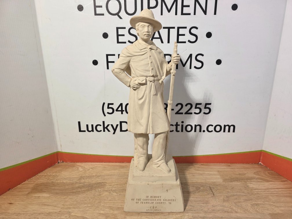 Franklin County Confederate Soldiers Civil War Memorial Statue - Measures 21.5" Tall