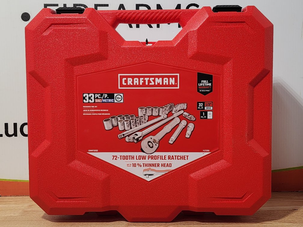 Craftsman 33 Piece 1/2" Drive Mechnics Tool Set 