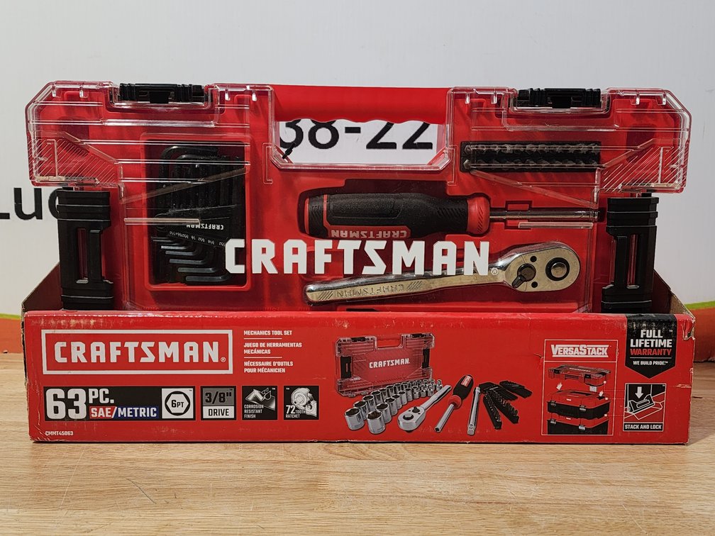 Craftsman 63 Piece 3/8" Drive Mechanics Tool Set