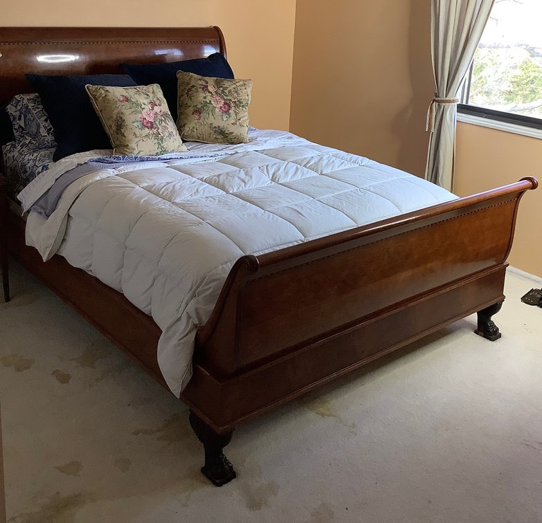 Wood Sleigh Bed