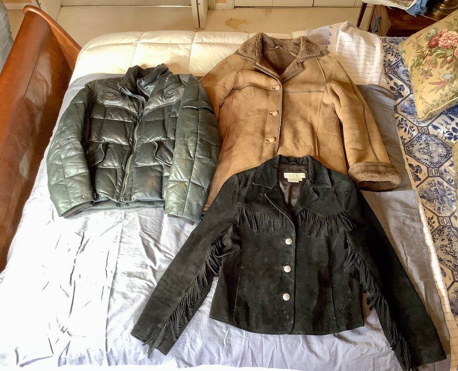 Ladies Jackets #1, Leather and Suede