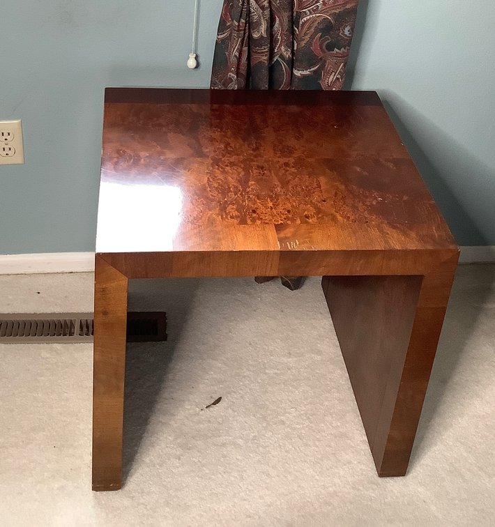 Wood Square Side Table
