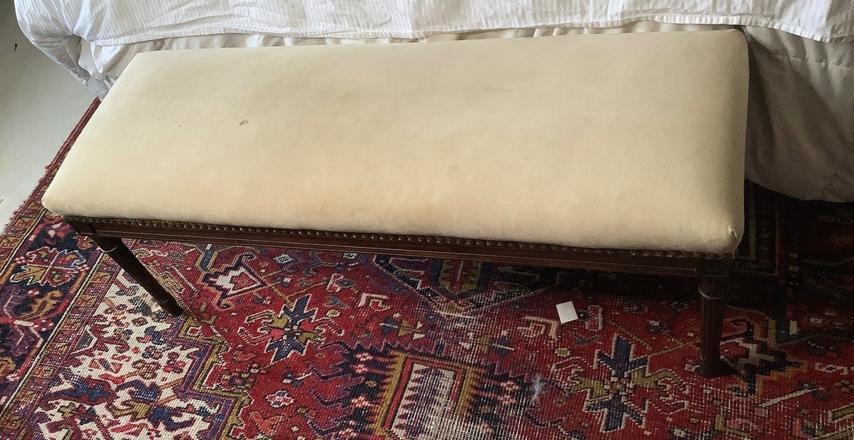 Cloth Covered Bench
