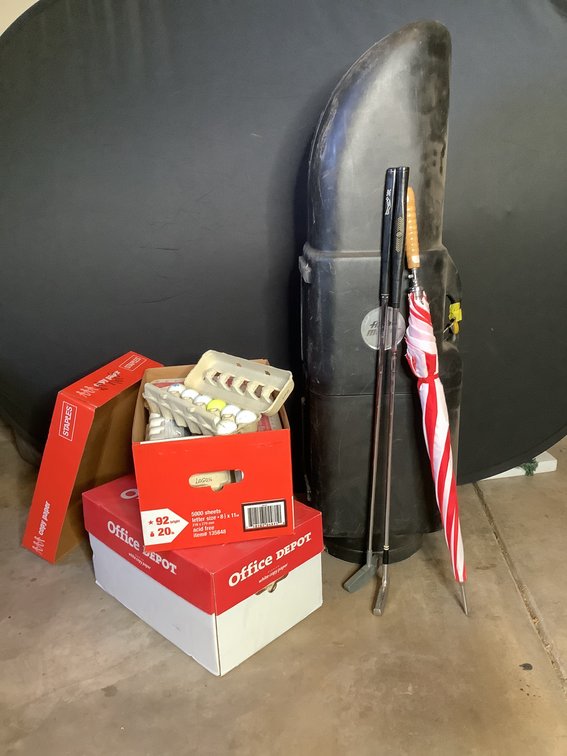 Golf Hard Case & Golf Balls