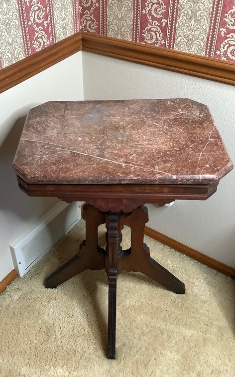 Vintage Marble Top Table