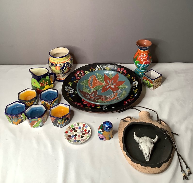 Colorful Mexican Table Art
