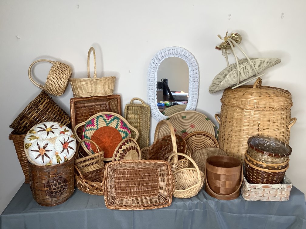 Wicker Baskets and Trays