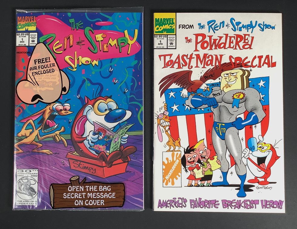 Marvel: The Ren and Stimpy Show No. 1 1992 and The Ren and Stimpy Show The Powdered Toastman Special No. 1 