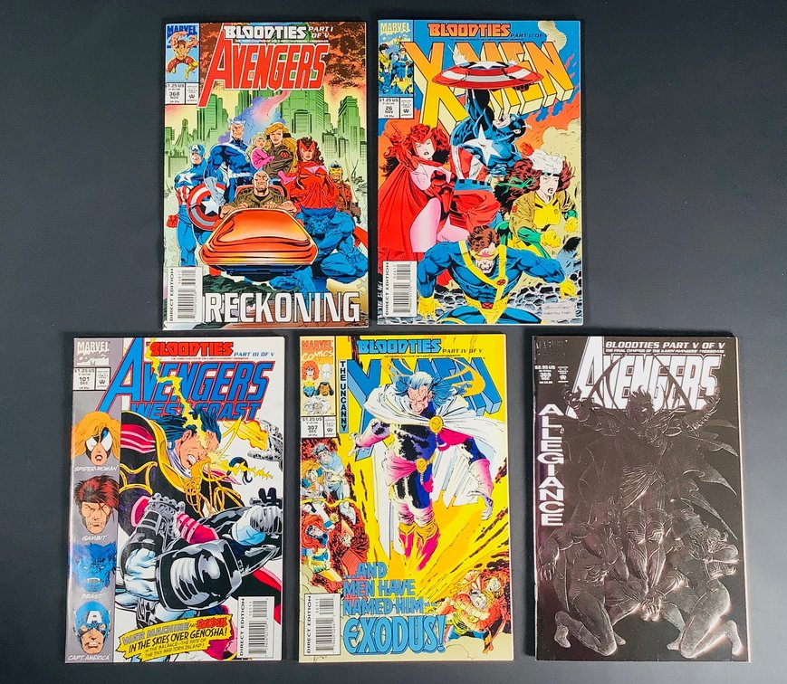 Marvel: The X-Men/Avengers Crossover Bloodties Part 1-5 