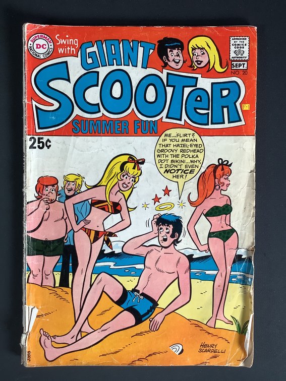 Vintage DC Comics Giant Scooter Summer Fun 