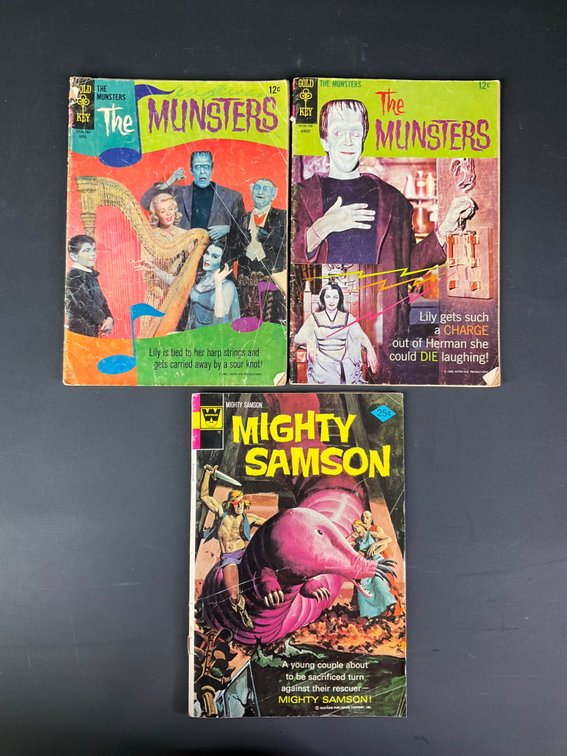 Vintage Gold Key The Munsters and Whitman Mighty Samson 