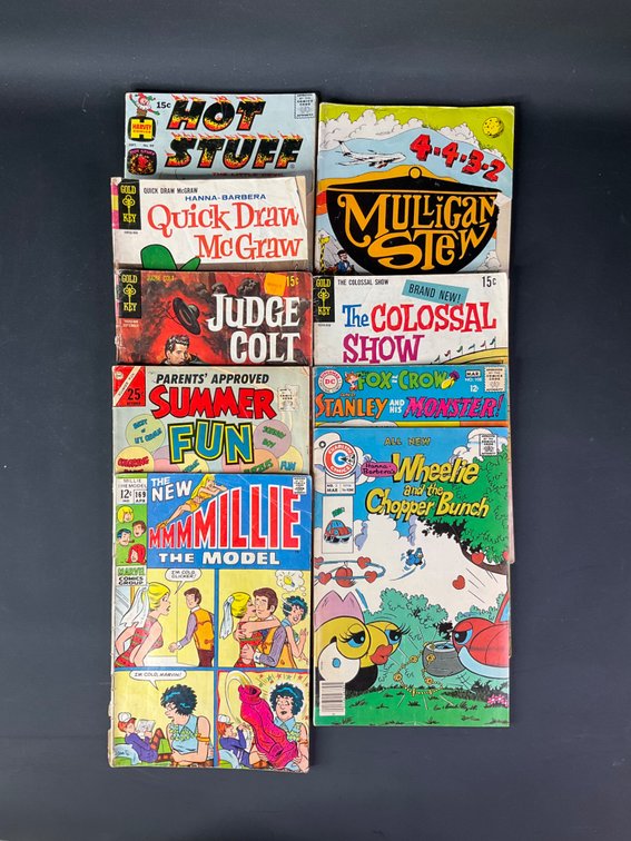 Vintage Harvey Comics Hot Stuff, DC Superman National Comics Binky, Gold Key Hanna-Barbera Quick Draw McGraw and Many More