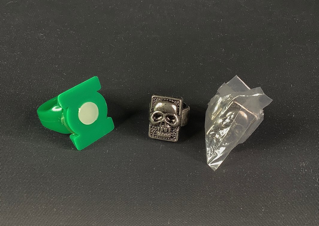The Phantom Movie Promo Rings and DC: Green Lantern Promo Ring