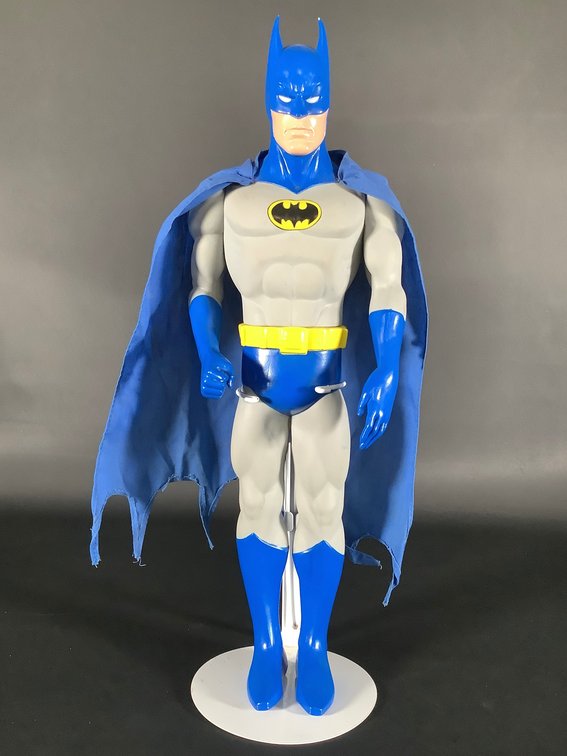Vintage 1989 DC Comics 15" Batman Action Figure with Stand