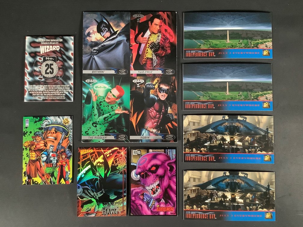 DC: Batman Ultra Fleer Trading Cards of Batman, Two-Face, The Riddler & Robin Plus Many More!