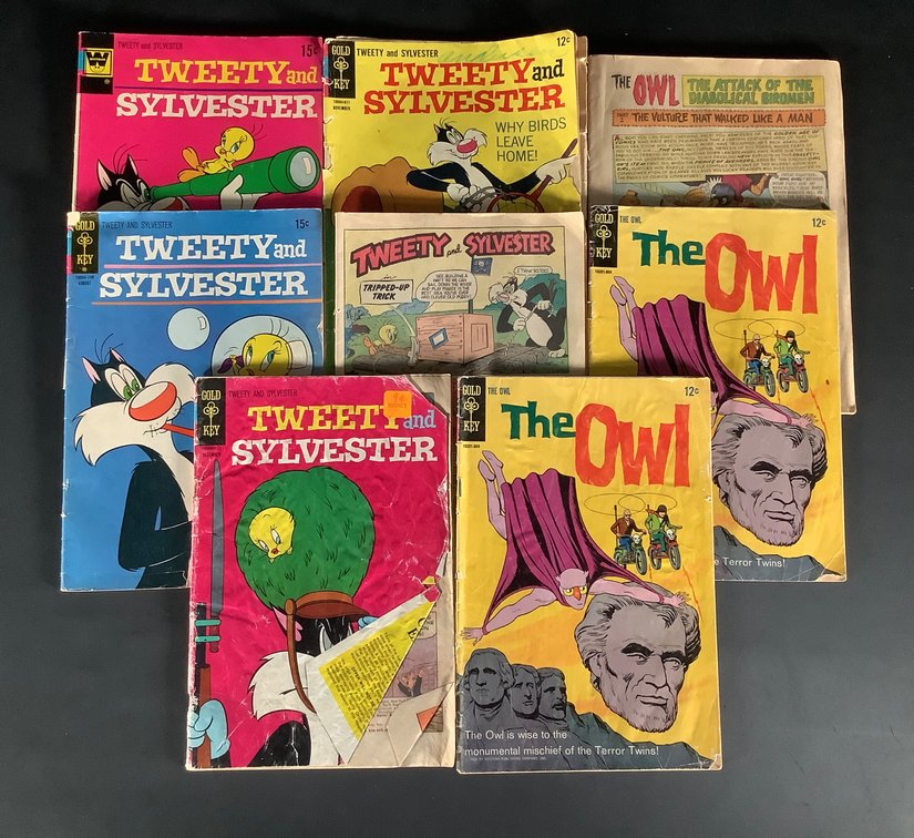 Vintage Whitman and Gold Key Tweety and Sylvester, Gold Key The Owl 