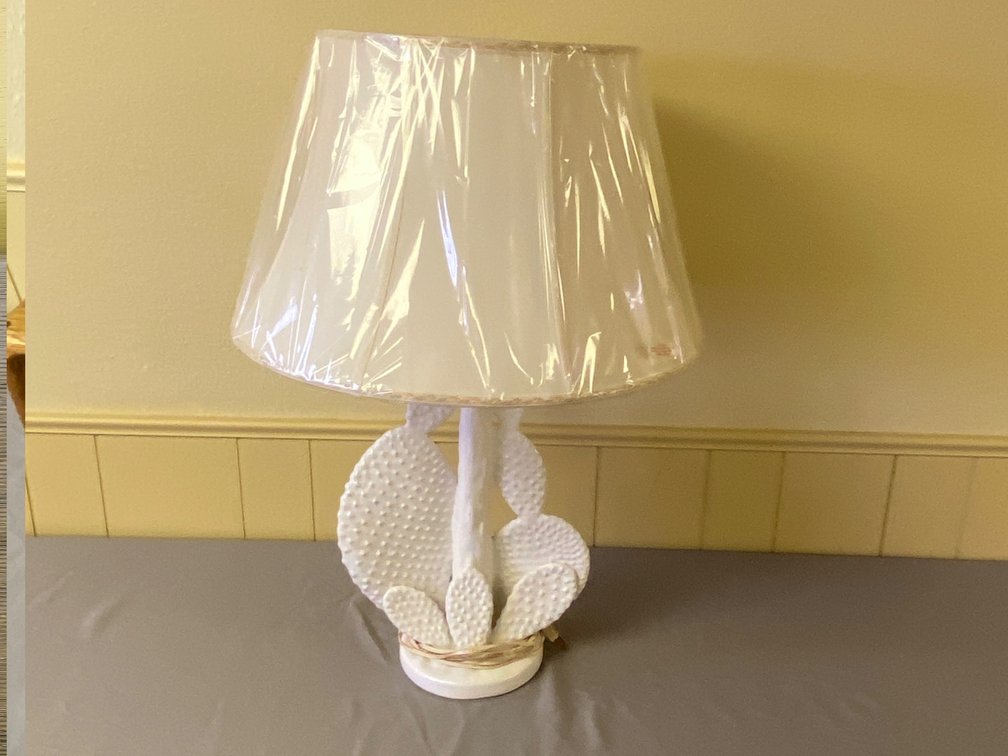 MCM Vintage Ceramic Cactus Lamp
