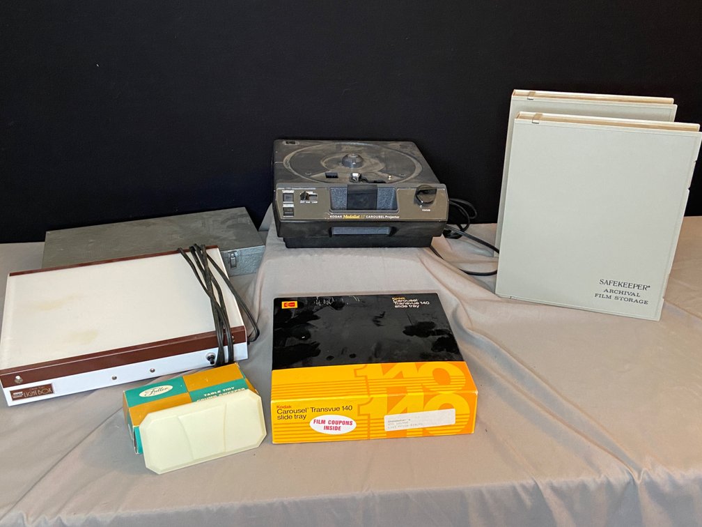 Vintage Kodak Projector & Slide Tray