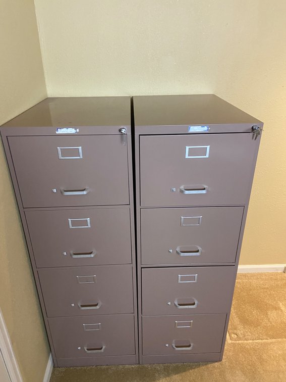 Locking Metal File Cabinets