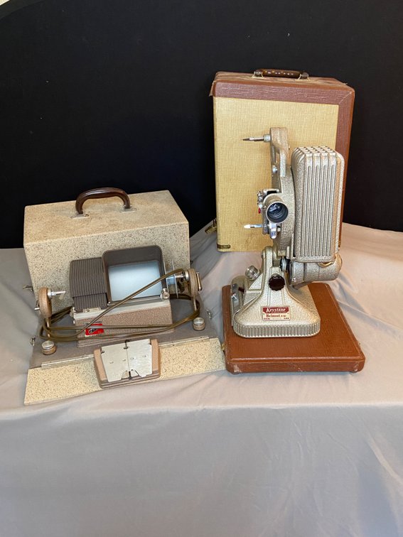 Keystone Belmont K161 16mm Projector & Kalart Editing Machine
