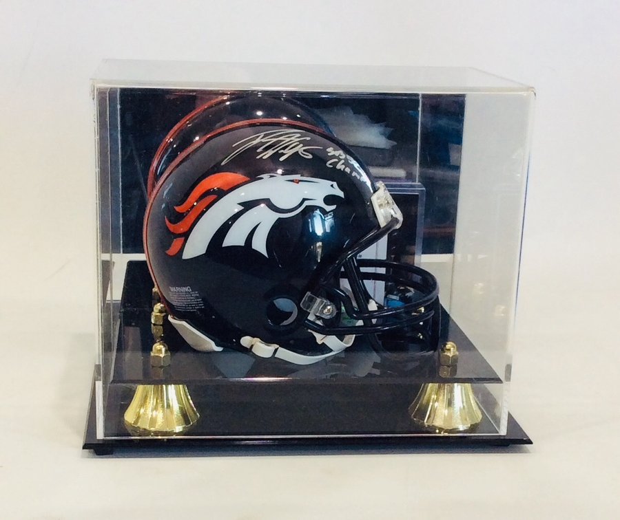 Derek Wolfe Signed Mini Helmet