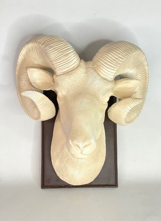 Resin Bighorn Sheep Wall Mount