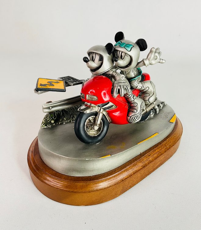 Chilmark "Two Wheeling" Disney's Mickey & Minnie Mouse Figurine