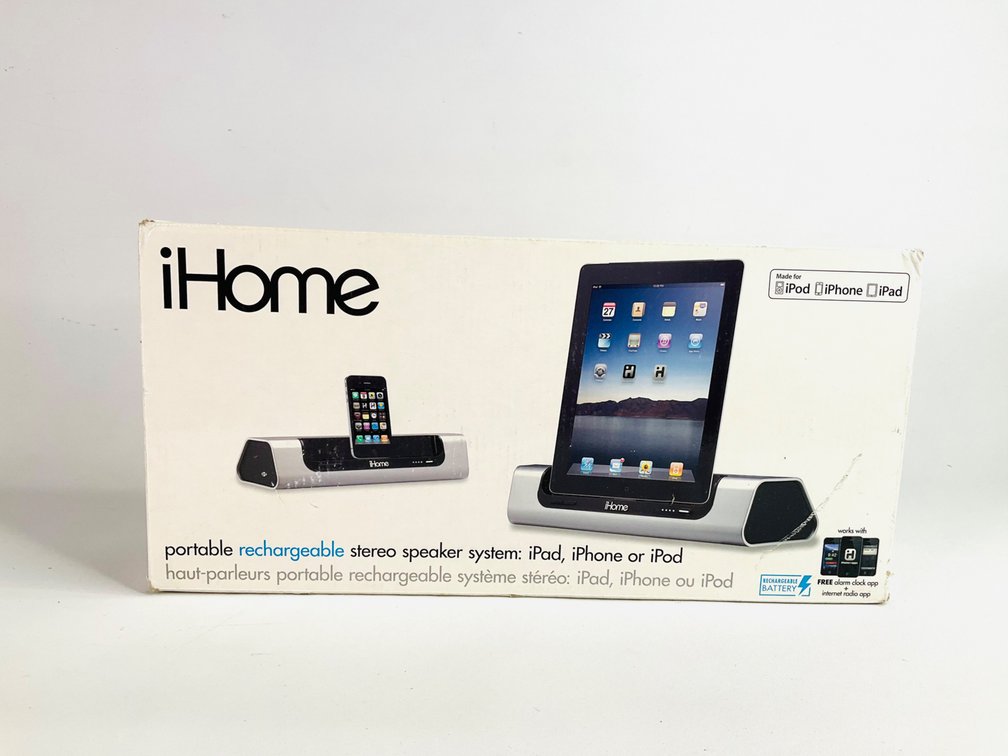 iHome Portable Rechargeable Stereo Speaker System iD9