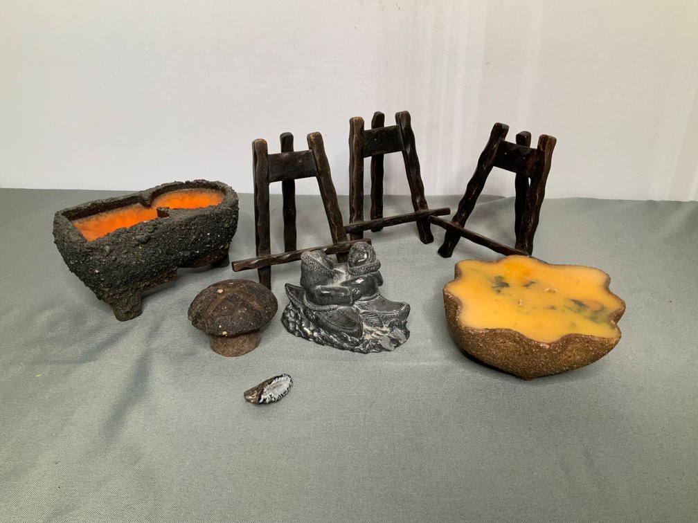 Wolf Soapstone Eskimo Figurine, Gemstone and More 