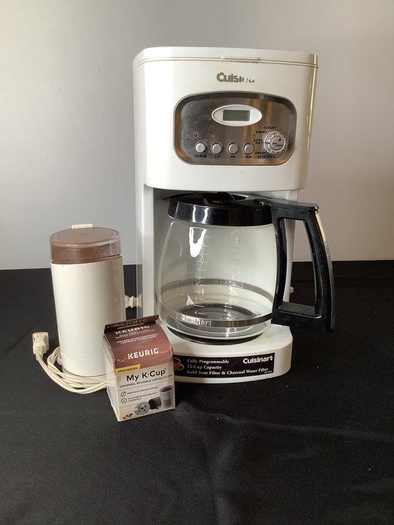 Cuisinart Coffee Maker and Krups Coffee Grinder