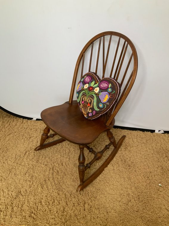 Nichols and Stone Vintage "V" Backed Rocker 