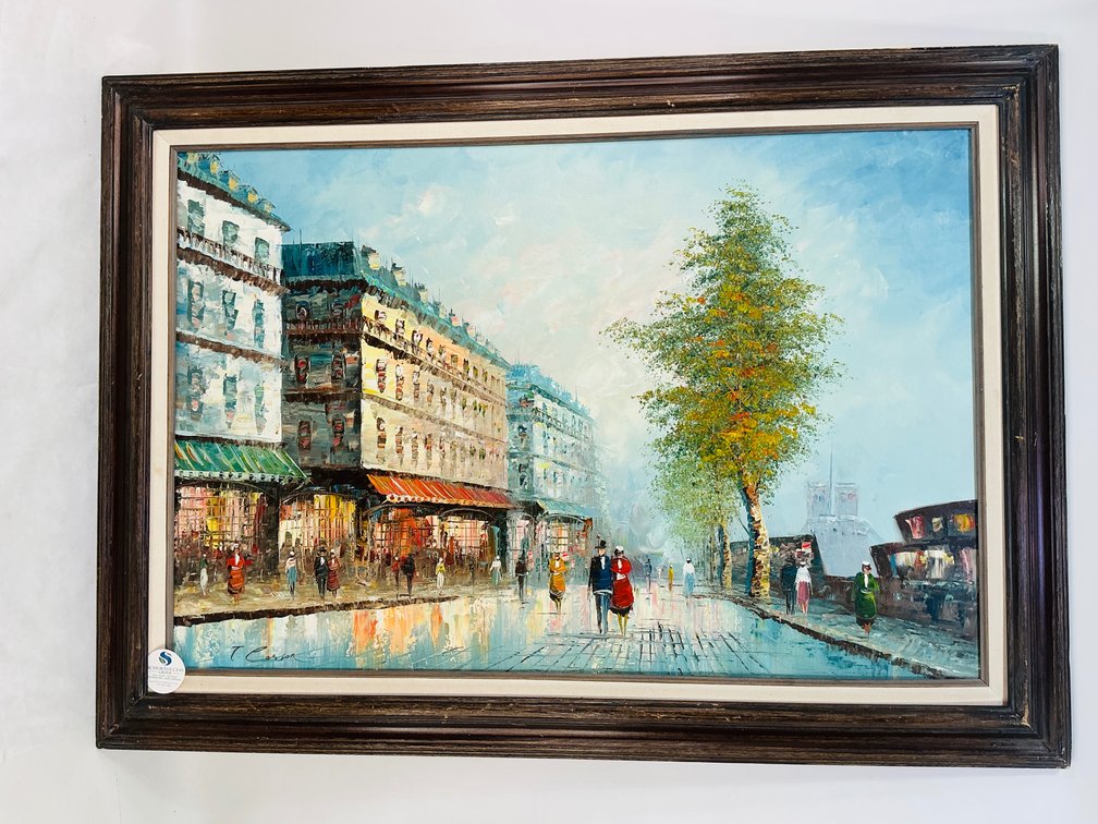 Parisian Street Scene Art