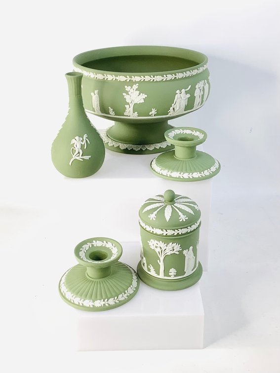 Sage Green Wedgwood Jasperware