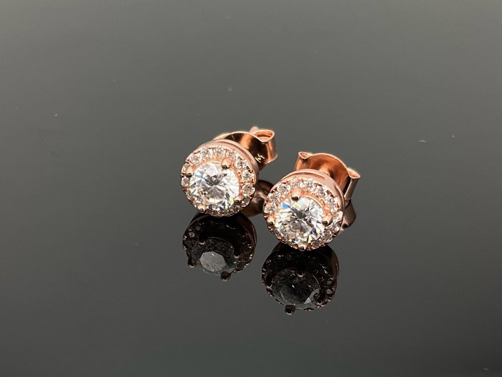 Sterling Silver Moissanite Earrings