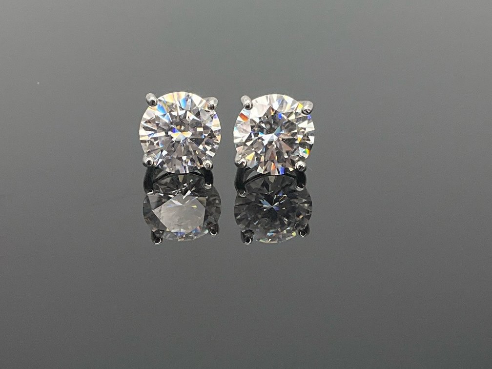 Sterling Silver Moissanite Earrings