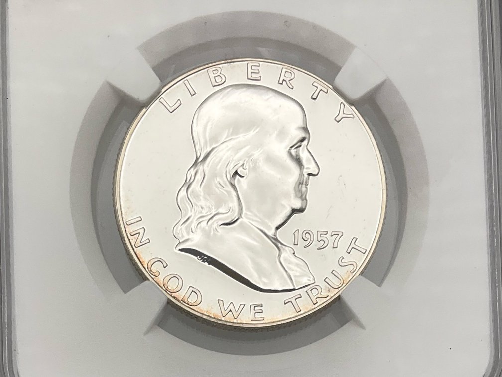 1957 Franklin Half Dollar NGC PF 66
