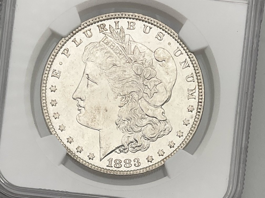 1883 Morgan Dollar, NGC MS 62