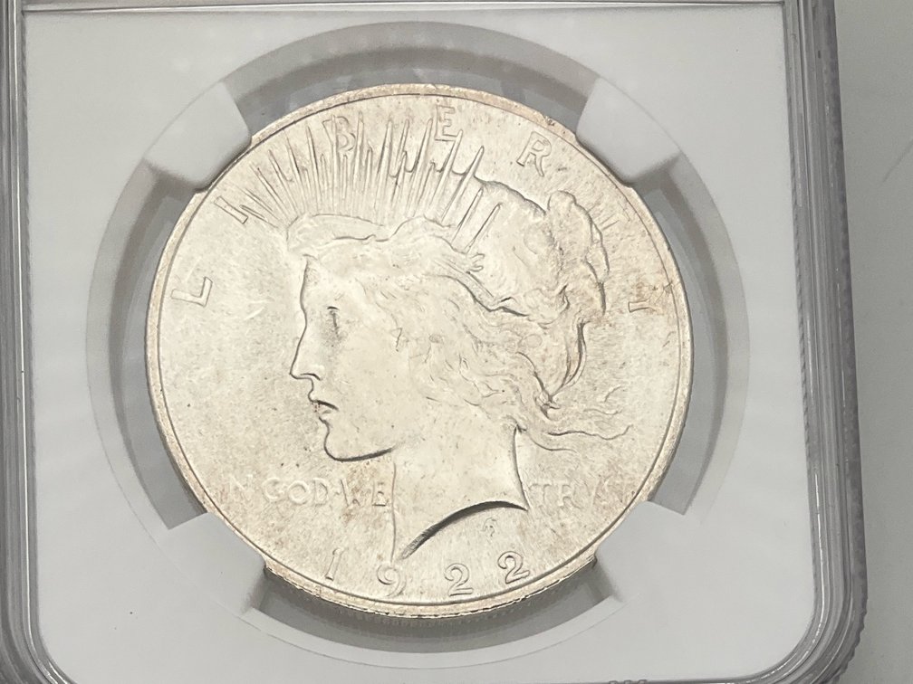 1922 Peace Dollar, NGC MS 63