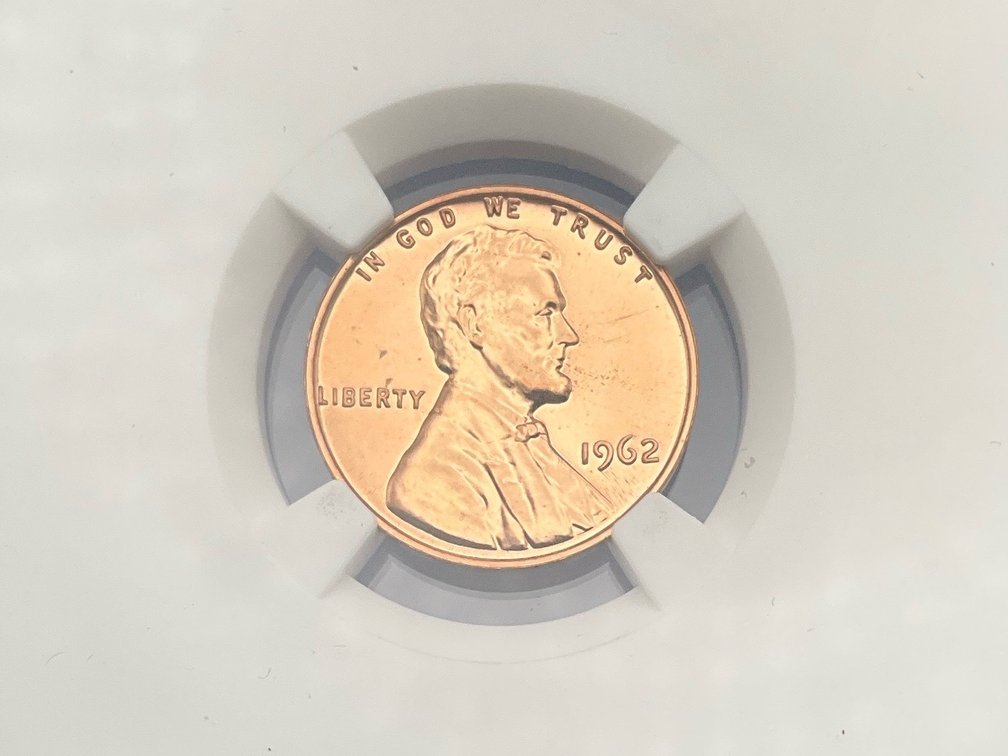 1962 Lincoln Penny, NGC PF 68 RD