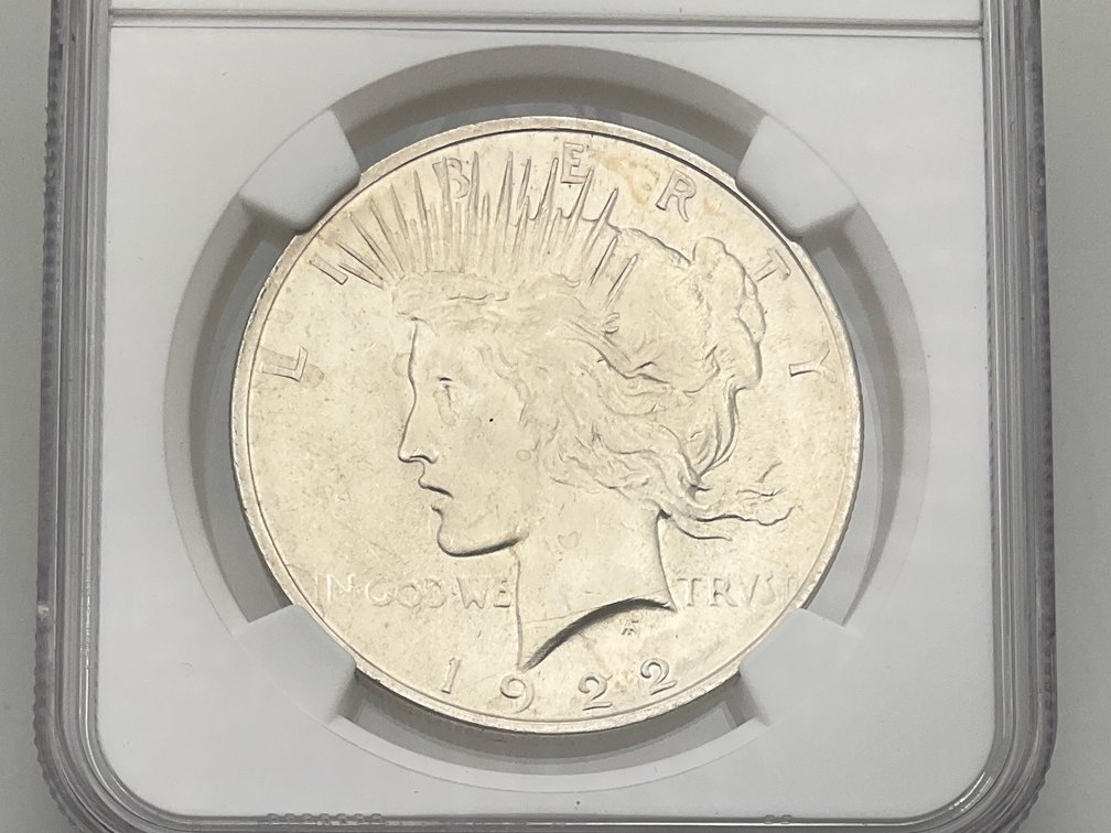1922 Peace Dollar, NGC MS 63
