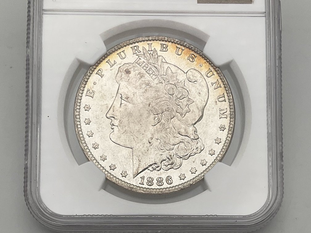 1886 Morgan Dollar, NGC MS 62