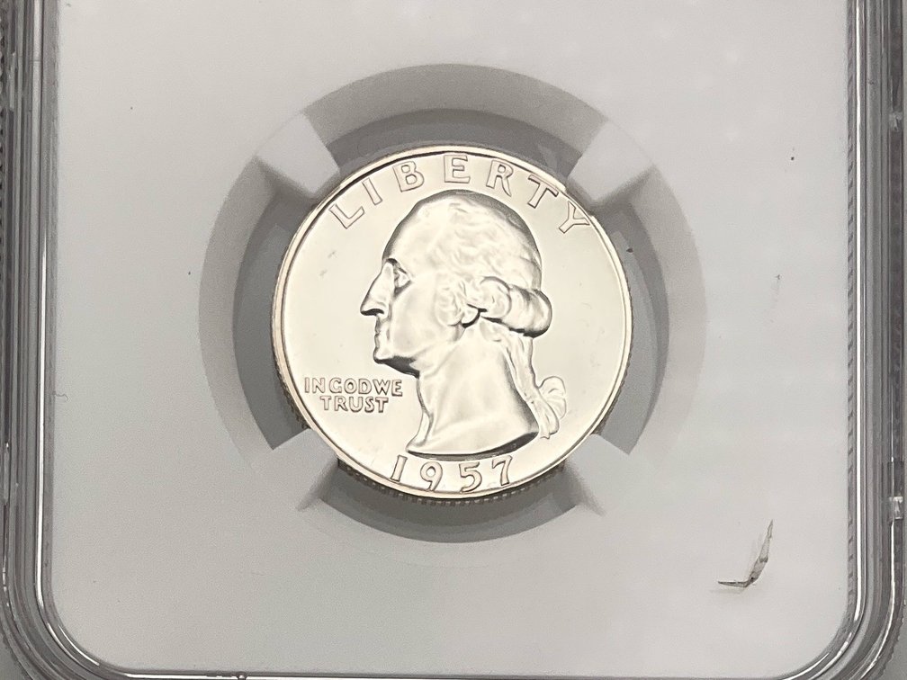 1957 Washington Quarter, NGC PF 65