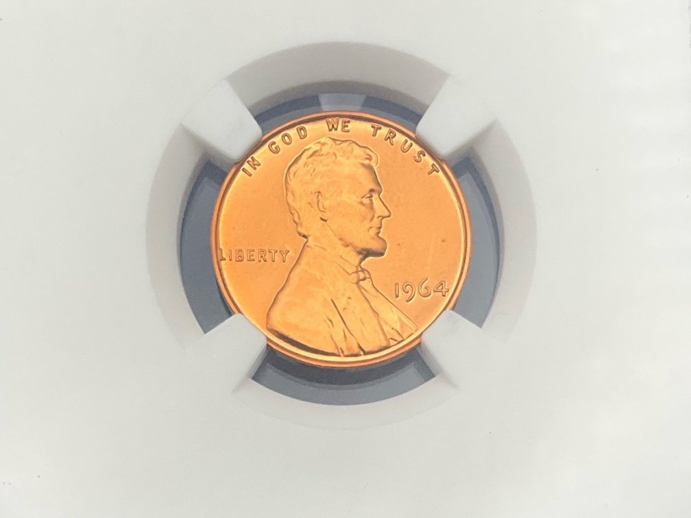 1964 Lincoln Penny, NGC PF 67 RD Cameo