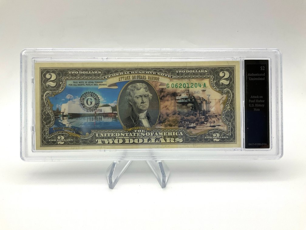 Attack on Pearl Harbor Enhanced $2 Note