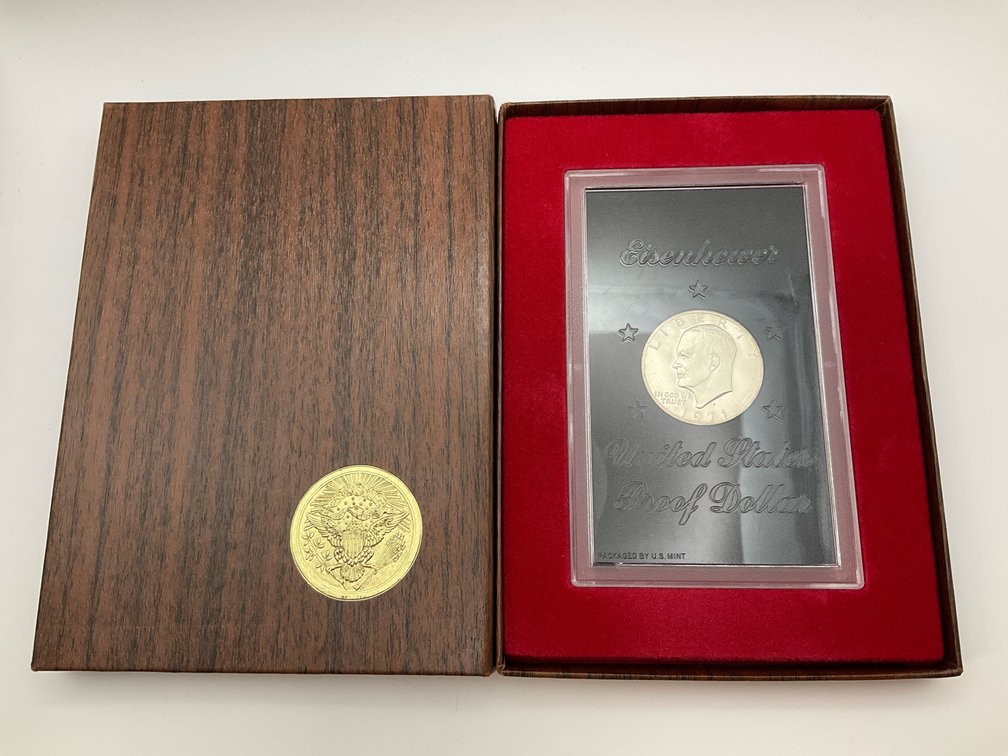 1971-S Proof "Brown Ike" Eisenhower Silver Dollar
