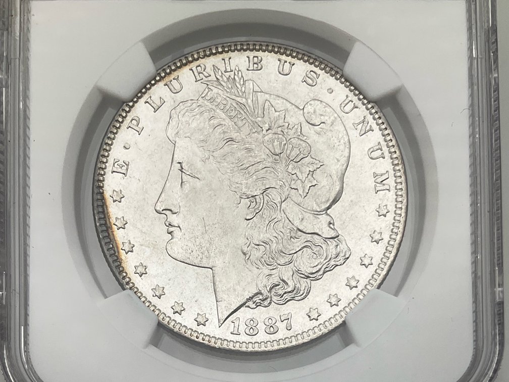 1887 Morgan Dollar, NGC MS 62