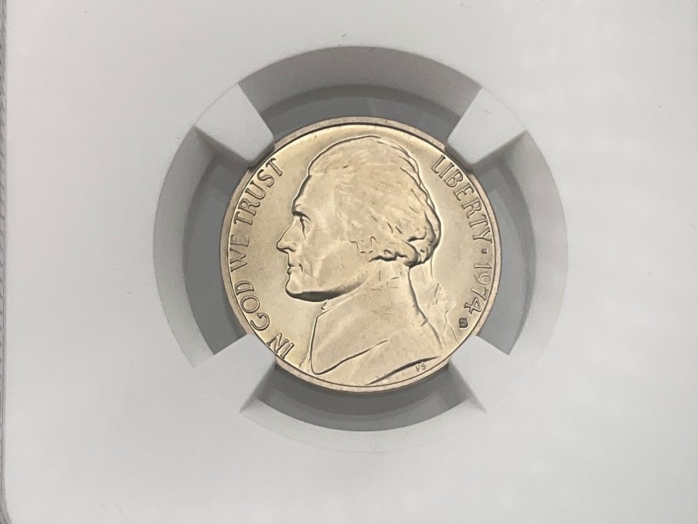 1974-S Jefferson Nickel, NGC PF 68 Cameo