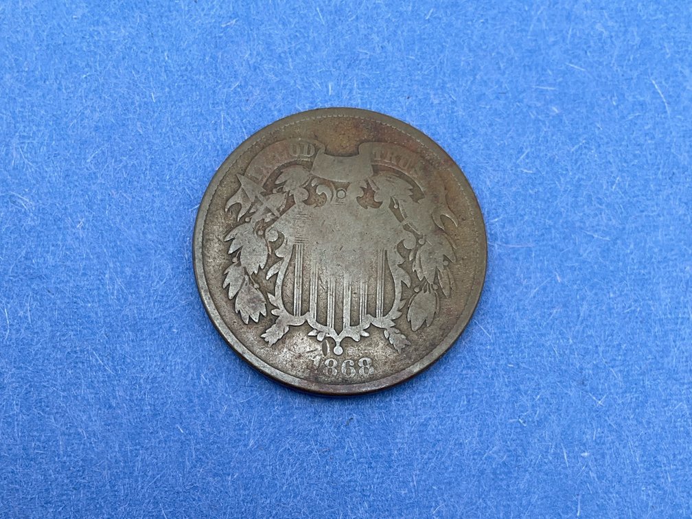 1868 US 2 Cent Piece