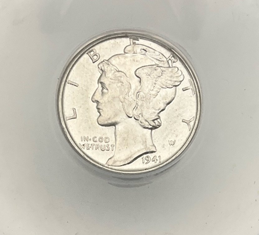 1941-D Mercury Dime ANACS MS 62 FSB